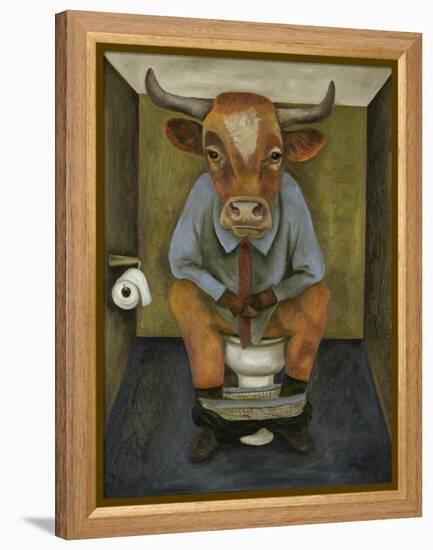 Bull Shitter-Leah Saulnier-Framed Premier Image Canvas