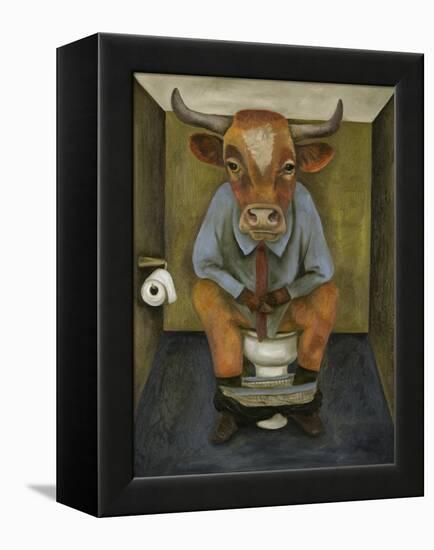 Bull Shitter-Leah Saulnier-Framed Premier Image Canvas