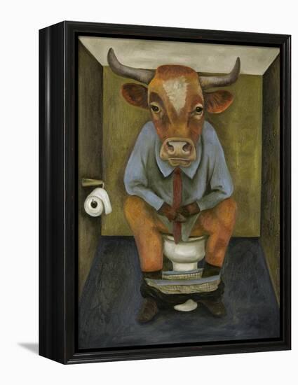 Bull Shitter-Leah Saulnier-Framed Premier Image Canvas