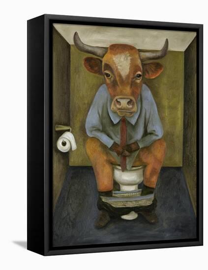 Bull Shitter-Leah Saulnier-Framed Premier Image Canvas