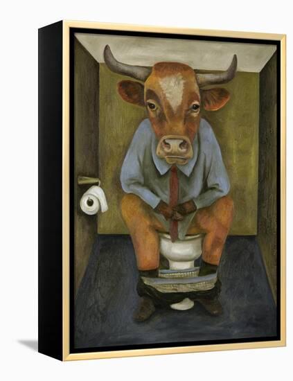 Bull Shitter-Leah Saulnier-Framed Premier Image Canvas