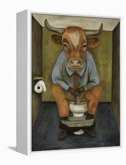 Bull Shitter-Leah Saulnier-Framed Premier Image Canvas