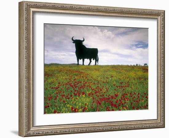 Bull Statue, Toros De Osborne, Andalucia, Spain-Gavin Hellier-Framed Photographic Print