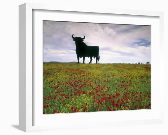 Bull Statue, Toros De Osborne, Andalucia, Spain-Gavin Hellier-Framed Photographic Print
