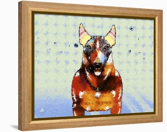 Bull Terrier Brown Oxide LX-Fernando Palma-Framed Premier Image Canvas