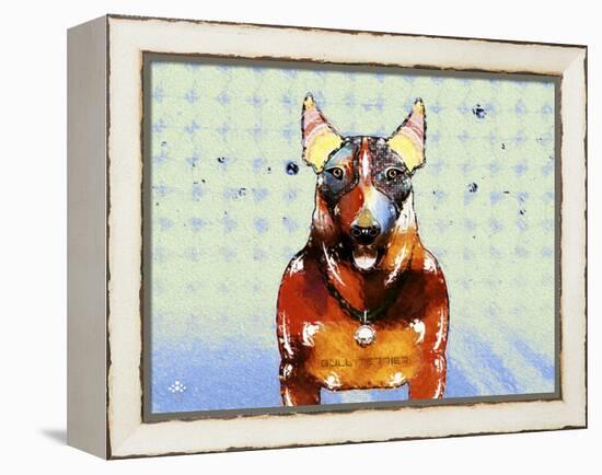 Bull Terrier Brown Oxide LX-Fernando Palma-Framed Premier Image Canvas