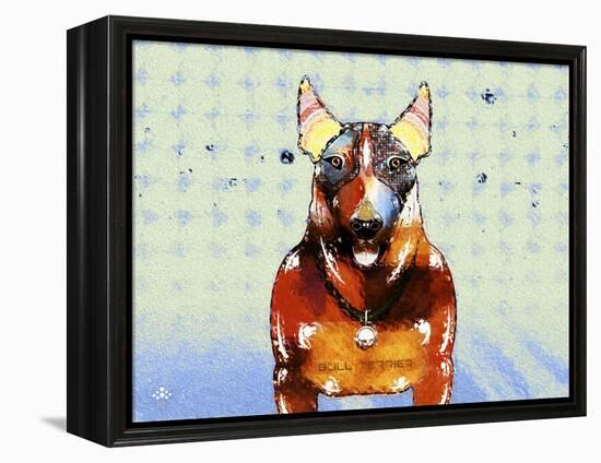 Bull Terrier Brown Oxide LX-Fernando Palma-Framed Premier Image Canvas