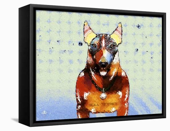 Bull Terrier Brown Oxide LX-Fernando Palma-Framed Premier Image Canvas