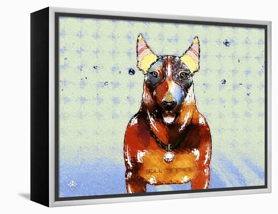 Bull Terrier Brown Oxide LX-Fernando Palma-Framed Premier Image Canvas