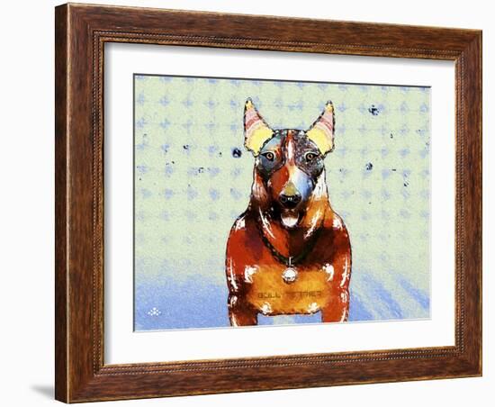 Bull Terrier Brown Oxide LX-Fernando Palma-Framed Giclee Print