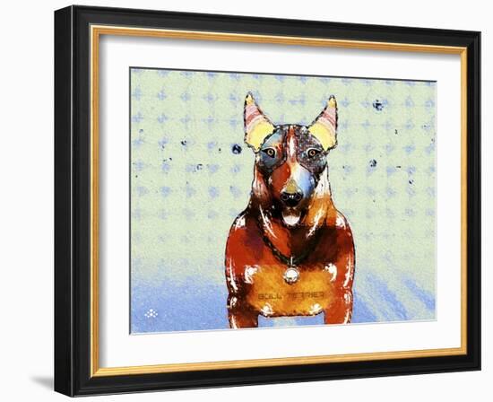 Bull Terrier Brown Oxide LX-Fernando Palma-Framed Giclee Print