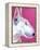 Bull Terrier - Bubble Gum-Dawgart-Framed Premier Image Canvas