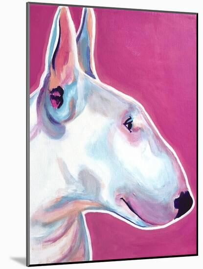 Bull Terrier - Bubble Gum-Dawgart-Mounted Premium Giclee Print