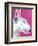 Bull Terrier - Bubble Gum-Dawgart-Framed Giclee Print