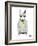 Bull Terrier in City Style-Olga Angellos-Framed Art Print