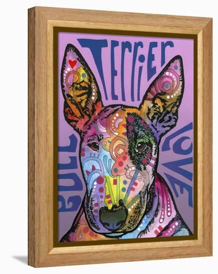 Bull Terrier Luv-Dean Russo-Framed Premier Image Canvas