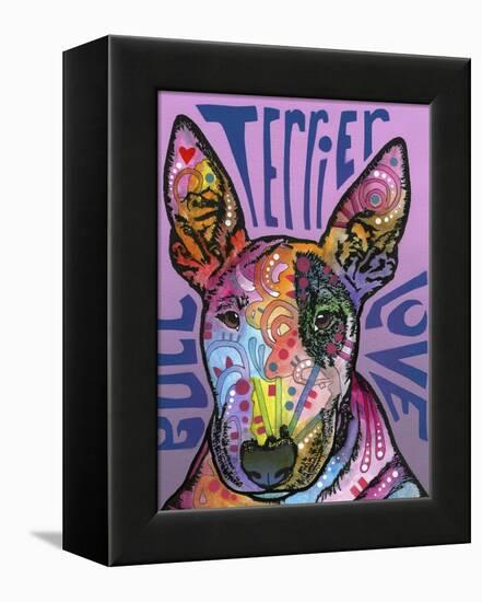 Bull Terrier Luv-Dean Russo-Framed Premier Image Canvas