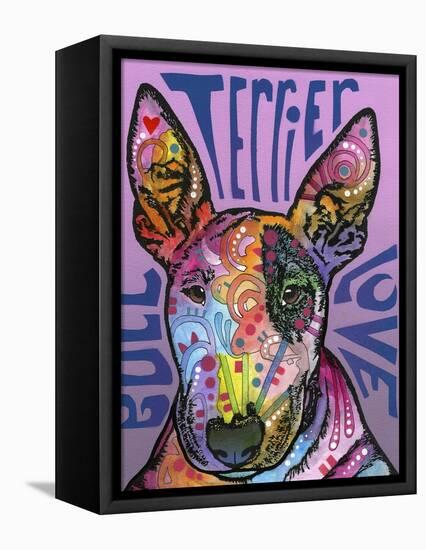 Bull Terrier Luv-Dean Russo-Framed Premier Image Canvas