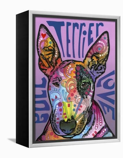 Bull Terrier Luv-Dean Russo-Framed Premier Image Canvas