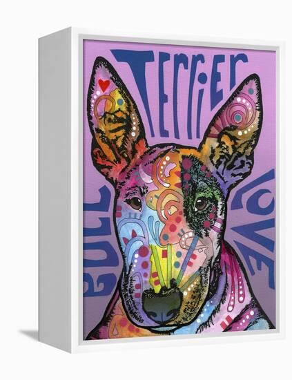 Bull Terrier Luv-Dean Russo-Framed Premier Image Canvas