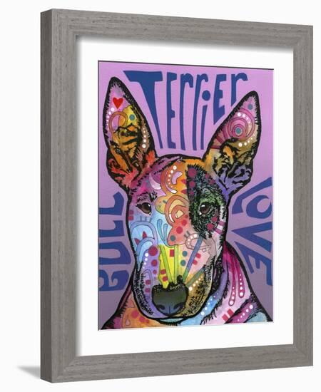 Bull Terrier Luv-Dean Russo-Framed Giclee Print