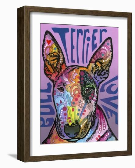 Bull Terrier Luv-Dean Russo-Framed Giclee Print