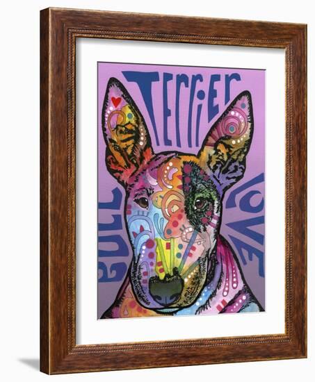 Bull Terrier Luv-Dean Russo-Framed Giclee Print