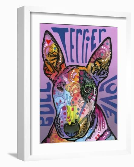 Bull Terrier Luv-Dean Russo-Framed Giclee Print