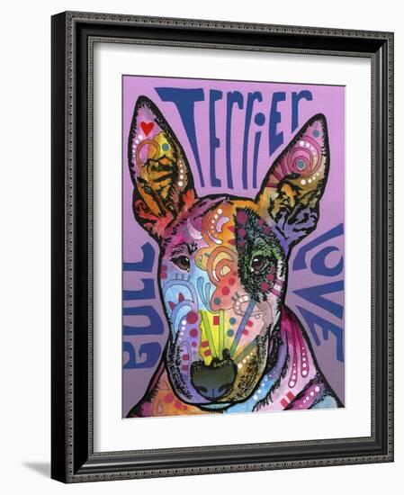 Bull Terrier Luv-Dean Russo-Framed Giclee Print