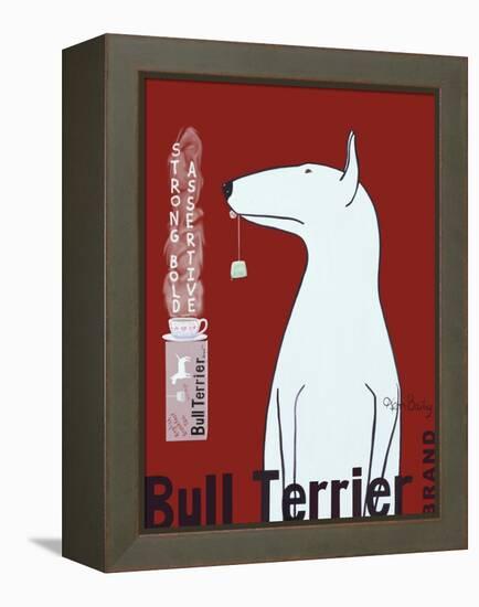 Bull Terrier Tea-Ken Bailey-Framed Premier Image Canvas