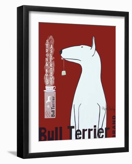 Bull Terrier Tea-Ken Bailey-Framed Giclee Print