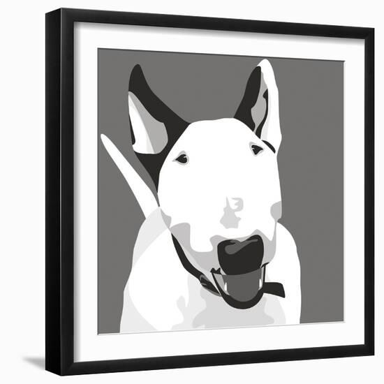 Bull Terrier-Emily Burrowes-Framed Giclee Print