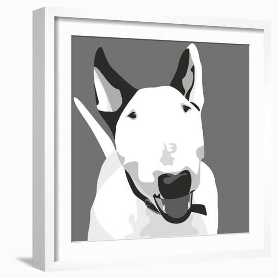 Bull Terrier-Emily Burrowes-Framed Giclee Print