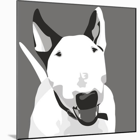 Bull Terrier-Emily Burrowes-Mounted Giclee Print