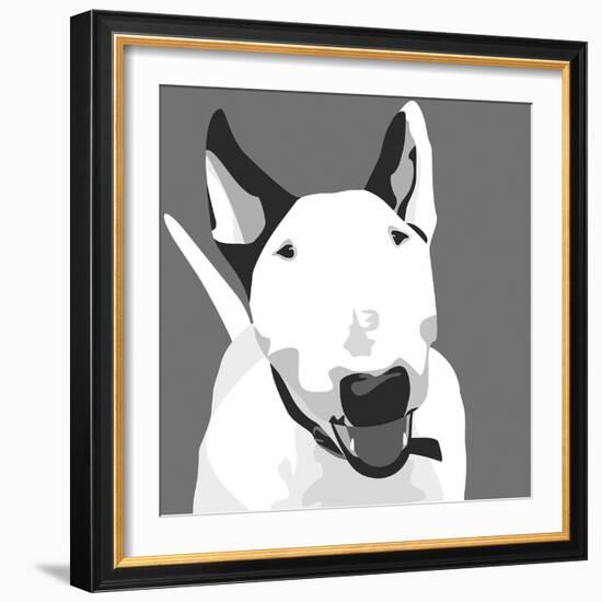 Bull Terrier-Emily Burrowes-Framed Giclee Print