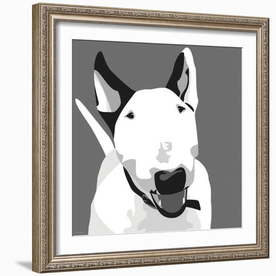 Bull Terrier-Emily Burrowes-Framed Art Print