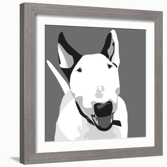 Bull Terrier-Emily Burrowes-Framed Art Print