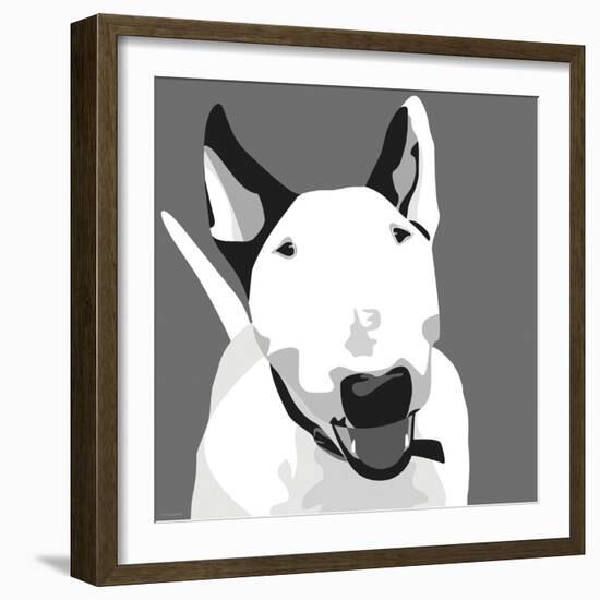 Bull Terrier-Emily Burrowes-Framed Art Print