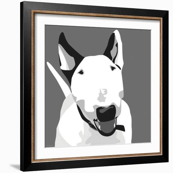 Bull Terrier-Emily Burrowes-Framed Art Print