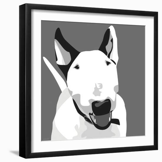 Bull Terrier-Emily Burrowes-Framed Art Print