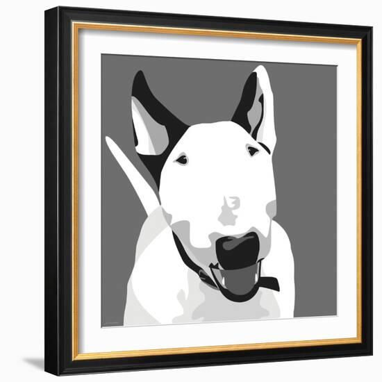 Bull Terrier-Emily Burrowes-Framed Art Print