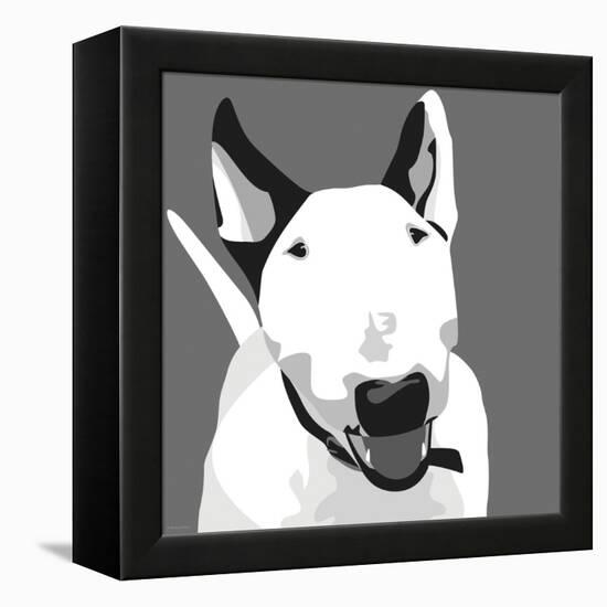 Bull Terrier-Emily Burrowes-Framed Stretched Canvas