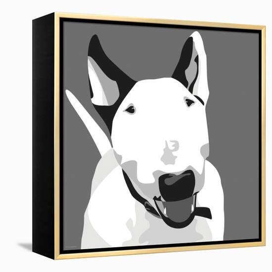 Bull Terrier-Emily Burrowes-Framed Stretched Canvas