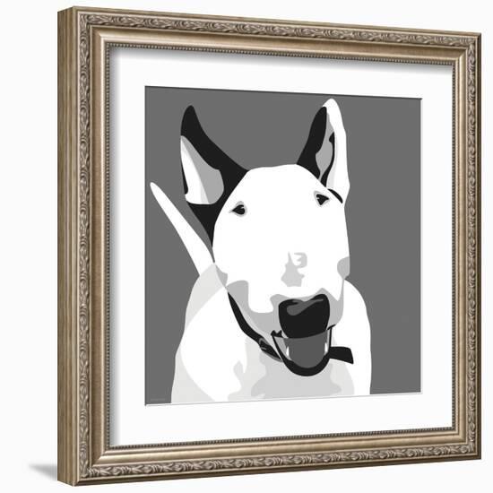 Bull Terrier-Emily Burrowes-Framed Art Print