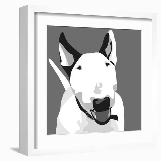 Bull Terrier-Emily Burrowes-Framed Art Print