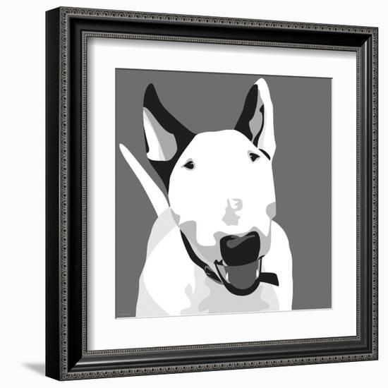 Bull Terrier-Emily Burrowes-Framed Art Print