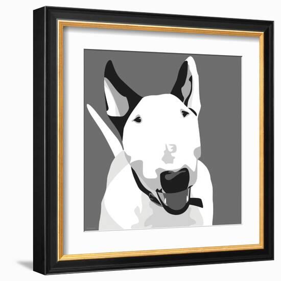 Bull Terrier-Emily Burrowes-Framed Art Print