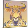 Bull-David Chestnutt-Mounted Giclee Print