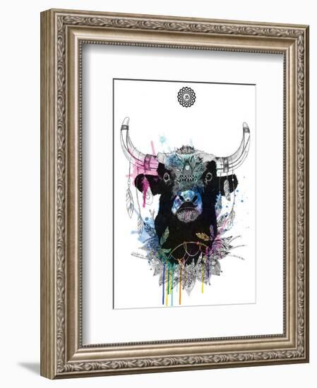 Bull-Karin Roberts-Framed Art Print