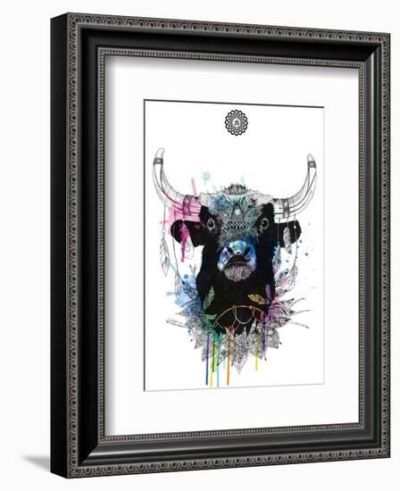 Bull-Karin Roberts-Framed Art Print